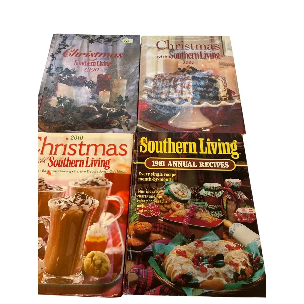 Southern Living Christmas Cookbook‎ Lot Annual Recipes Holiday Baking